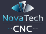futuristic logo for novatech technology company